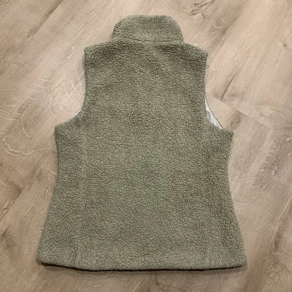 Patagonia Full Zip Los Gatos Fleece Vest Women's Medium M Tan Outdoor Hiking